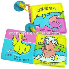 Water resistant EVA bath book for kids, educational plastic baby bath book